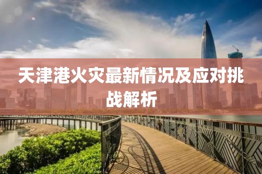 天津港火災(zāi)最新情況及應(yīng)對挑戰(zhàn)解析