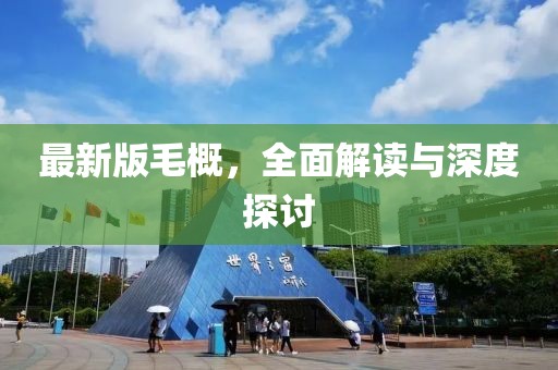 最新版毛概,全面解讀與深度探討