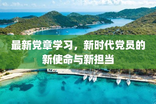 最新黨章學(xué)習(xí),新時(shí)代黨員的新使命與新?lián)?dāng)