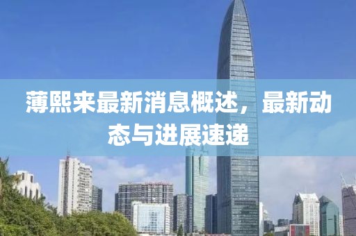 薄熙來最新消息概述,最新動態與進展速遞