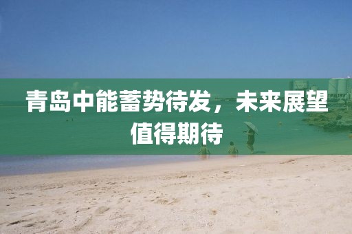 青島中能蓄勢待發,未來展望值得期待