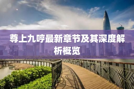 尊上九哼最新章節及其深度解析概覽