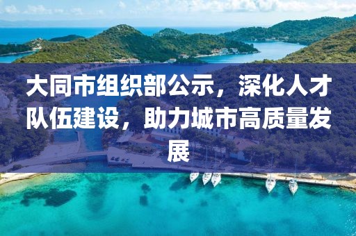 大同市組織部公示,深化人才隊伍建設,助力城市高質量發展