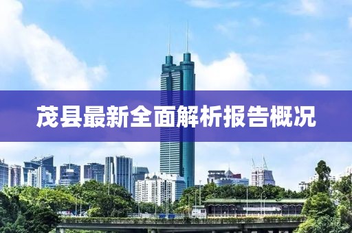 茂縣最新全面解析報告概況