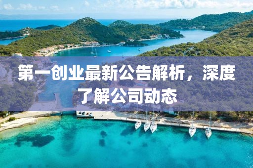 第一創(chuàng)業(yè)最新公告解析,深度了解公司動(dòng)態(tài)