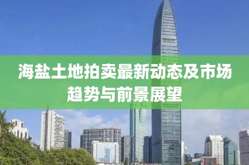 海鹽土地拍賣最新動態及市場趨勢與前景展望
