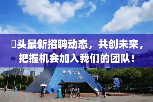 琯頭最新招聘動態,共創未來,把握機會加入我們的團隊!