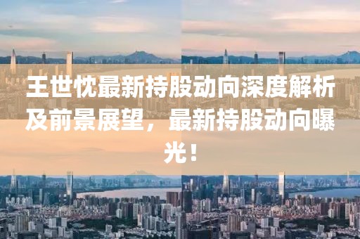 王世忱最新持股動向深度解析及前景展望,最新持股動向曝光!