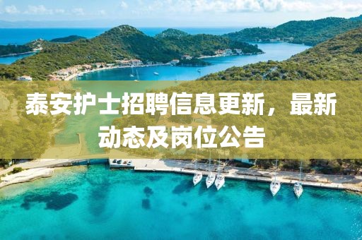 泰安護(hù)士招聘信息更新,最新動(dòng)態(tài)及崗位公告