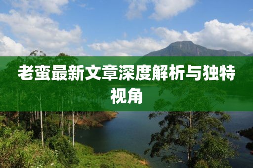 老蠻最新文章深度解析與獨特視角