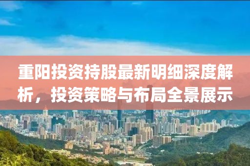 重陽投資持股最新明細深度解析，投資策略與布局全景展示