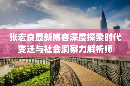 張宏良最新博客深度探索時代變遷與社會洞察力解析師