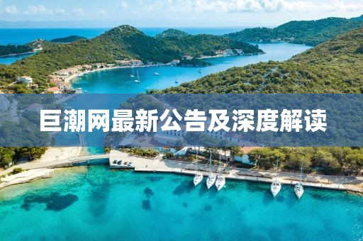 巨潮網最新公告及深度解讀