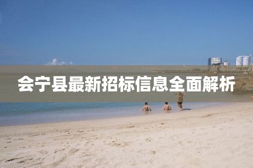 會(huì)寧縣最新招標(biāo)信息全面解析