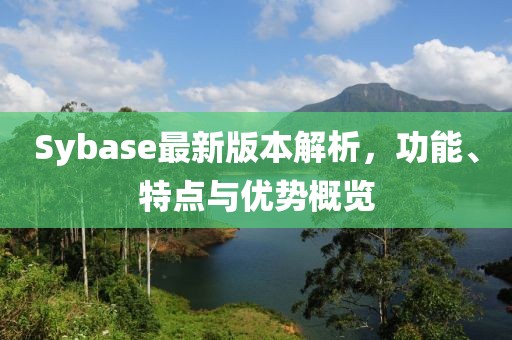 Sybase最新版本解析,功能、特點與優(yōu)勢概覽