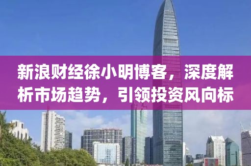 新浪財經徐小明博客，深度解析市場趨勢，引領投資風向標