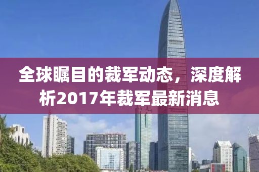全球矚目的裁軍動(dòng)態(tài),深度解析2017年裁軍最新消息