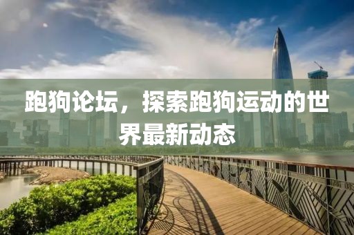 跑狗論壇,探索跑狗運動的世界最新動態