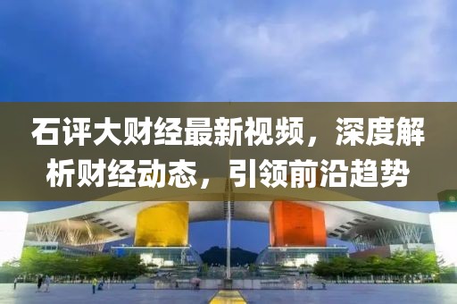 石評大財經最新視頻,深度解析財經動態,引領前沿趨勢
