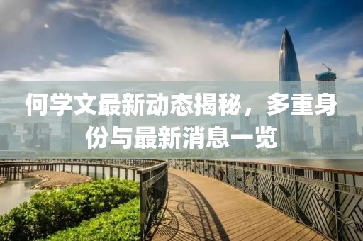 何學文最新動態(tài)揭秘,多重身份與最新消息一覽