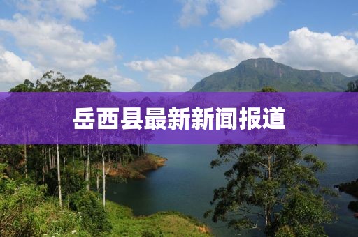 岳西縣最新新聞報道