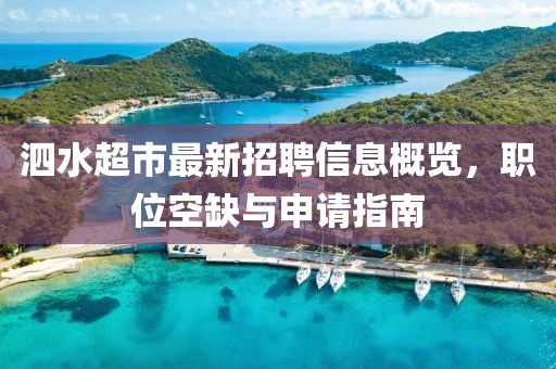 泗水超市最新招聘信息概覽,職位空缺與申請指南