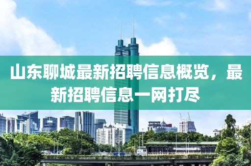 山東聊城最新招聘信息概覽,最新招聘信息一網打盡