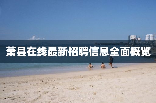 蕭縣在線最新招聘信息全面概覽