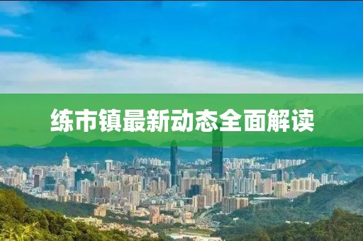 練市鎮最新動態全面解讀