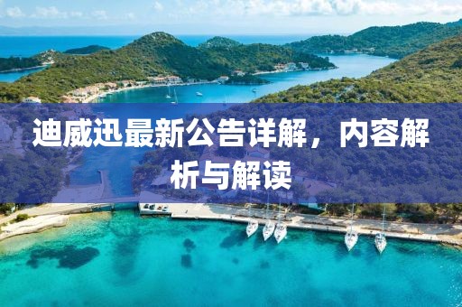 迪威迅最新公告詳解,內容解析與解讀