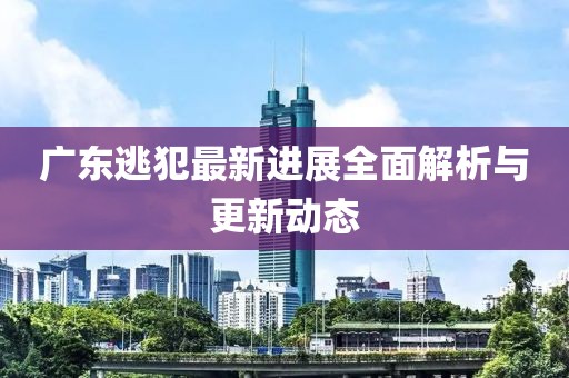 廣東逃犯最新進展全面解析與更新動態