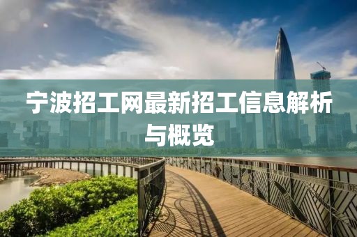 寧波招工網最新招工信息解析與概覽