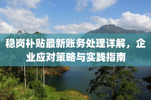 穩崗補貼最新賬務處理詳解,企業應對策略與實踐指南