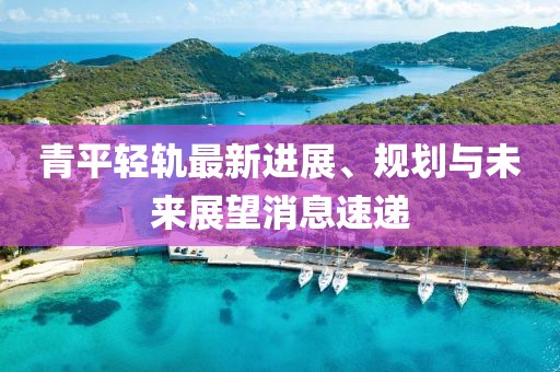 青平輕軌最新進展、規劃與未來展望消息速遞