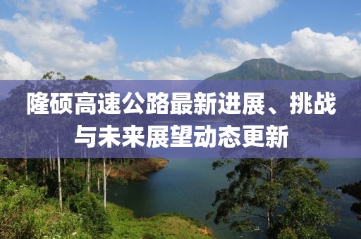 隆碩高速公路最新進展、挑戰與未來展望動態更新