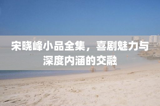 宋曉峰小品全集,喜劇魅力與深度內(nèi)涵的交融