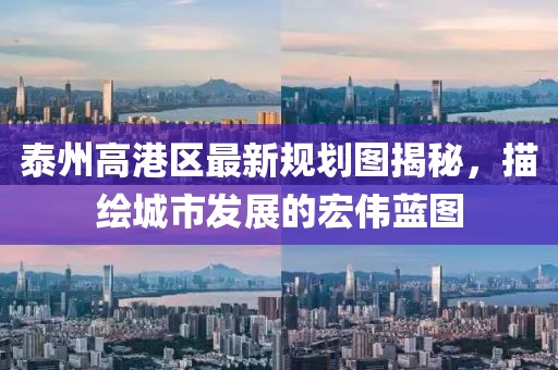 泰州高港區(qū)最新規(guī)劃圖揭秘,描繪城市發(fā)展的宏偉藍圖