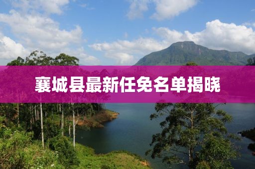 襄城縣最新任免名單揭曉