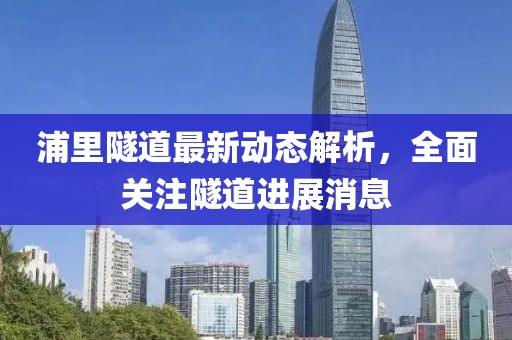 浦里隧道最新動態解析,全面關注隧道進展消息