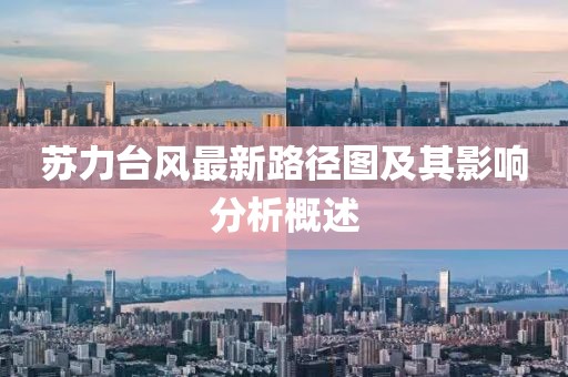 蘇力臺風最新路徑圖及其影響分析概述