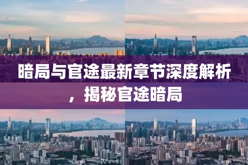 暗局與官途最新章節深度解析,揭秘官途暗局