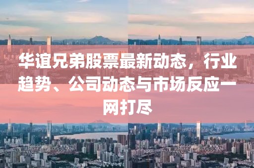 華誼兄弟股票最新動態,行業趨勢、公司動態與市場反應一網打盡
