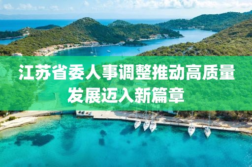 江蘇省委人事調整推動高質量發展邁入新篇章