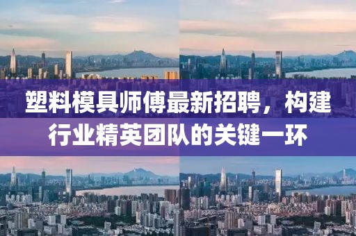塑料模具師傅最新招聘，構(gòu)建行業(yè)精英團(tuán)隊(duì)的關(guān)鍵一環(huán)