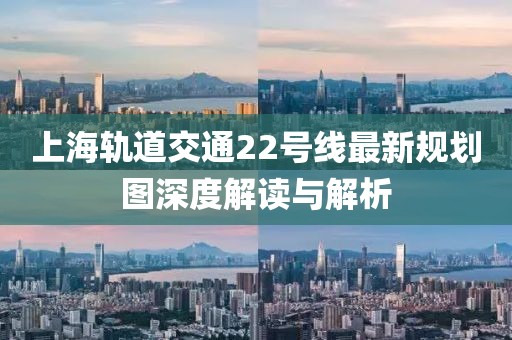 上海軌道交通22號線最新規劃圖深度解讀與解析