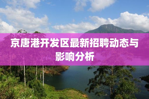 京唐港開發區最新招聘動態與影響分析
