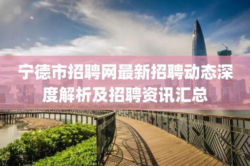 寧德市招聘網最新招聘動態深度解析及招聘資訊匯總