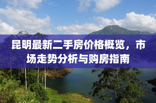 昆明最新二手房價格概覽,市場走勢分析與購房指南