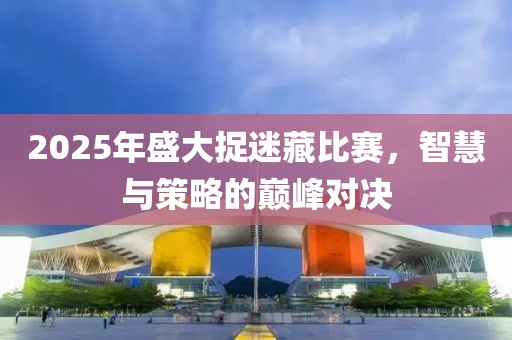 2025年盛大捉迷藏比賽,智慧與策略的巔峰對決