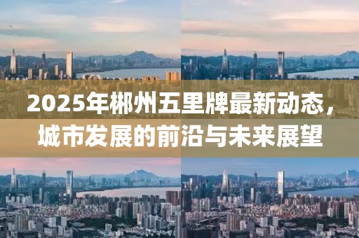 2025年郴州五里牌最新動態,城市發展的前沿與未來展望